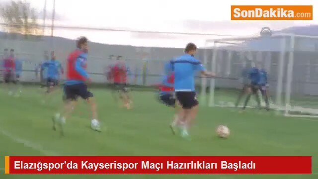 Elazığspor'da Kayserispor Maçı Hazırlıkları Başladı