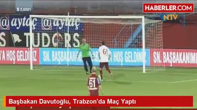 Başbakan Davutoğlu Trabzon'da Maç Yaptı